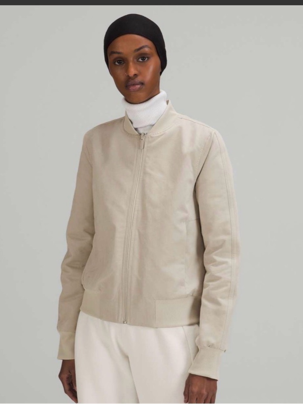 Lululemon Non-Stop Cotton Bomber Jacket
Raw Linen size 4